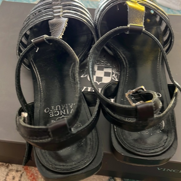 Vince Camuto Caleren caged leather shoes Black 8M GUC - Picture 5 of 8